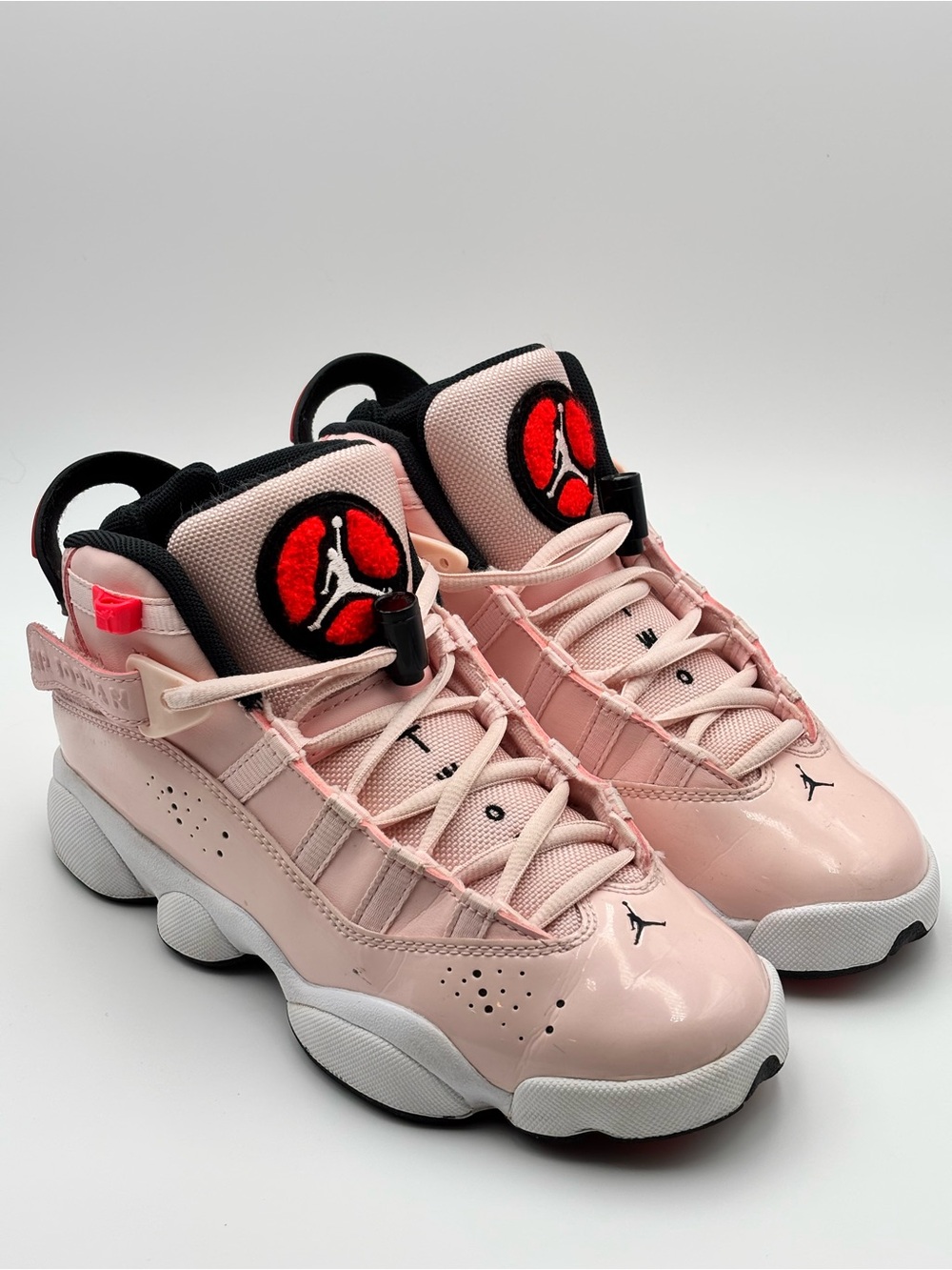Air Jordan GRADE SCHOOL 6 RINGS Size 3.5Y Pink